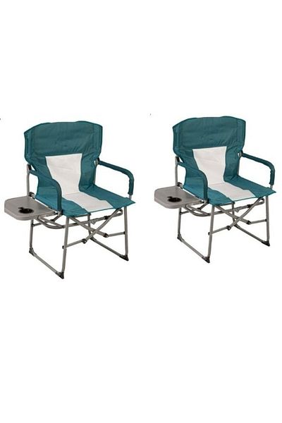 Generic Camping chair set consisting of two chairs, a folding chair with a side table, and a picnic bench