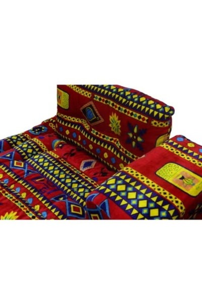 Generic طقم جلوس أرضي فاخر 4 في 1 - مجلس عربي تراثي، طقم أريكة أرضية