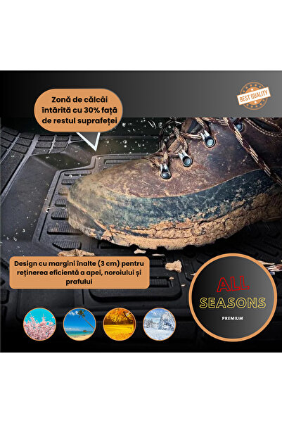 Generic Covorașe Auto TeamCar® Tip Tăviță Compatibile Volkswagen Passat B7 (2010–2014) Variant, silver