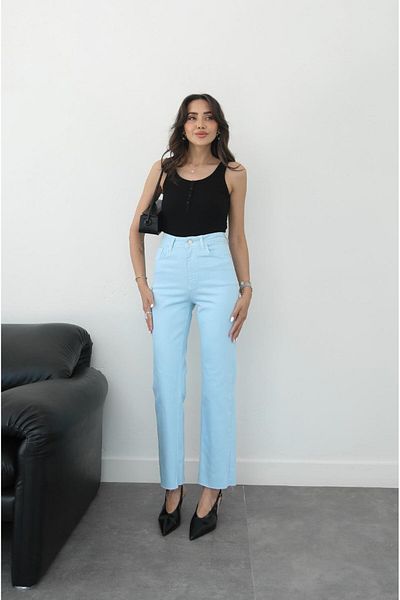 Havoş Baby Blue Piece Paint Jean