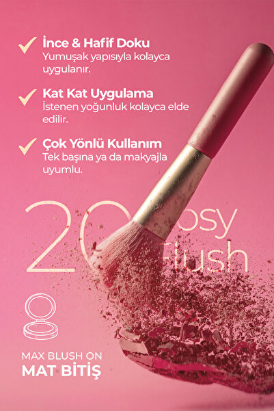 JOWE Powder Blush Allık - 20 Rosy Flush
