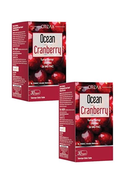 Orzax Ocean Cranberry Turna Yemişi Ekstresi 36 Mg Pac 30 Kapsül 2 Adet