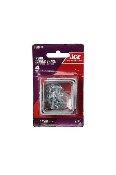 ACE دعامة الزاوية الداخلية (4 سم، عبوة من 4 قطع)