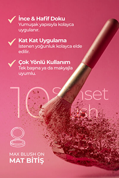 JOWE Powder Blush Allık - 10 Sunset Blush