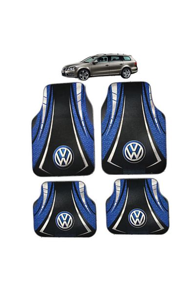 Generic Universal Floor Mats VW Passat B7 2010–2014 – Blue/Black