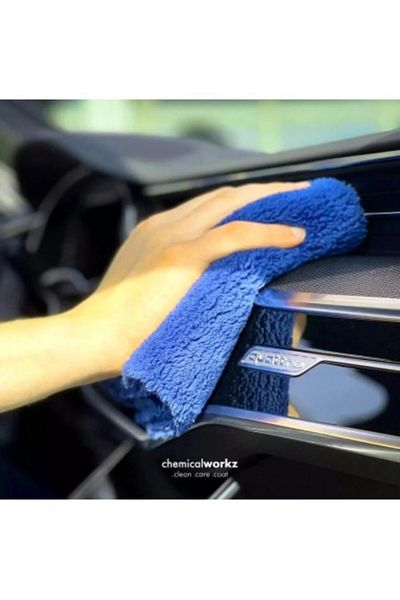 Chemicalworkz Edgeless Plush Towel 600GSM, 40×40cm Blue