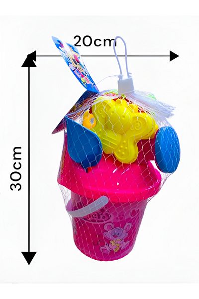 rexa Beach Bucket Toy Set for Kids – Includes Stencils, Shovel & Digging Tools