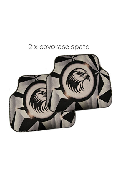 Generic Covorașe auto universale DECOMAT 3D – set 4 bucăți cu design vultur, lavabile, antiderapante