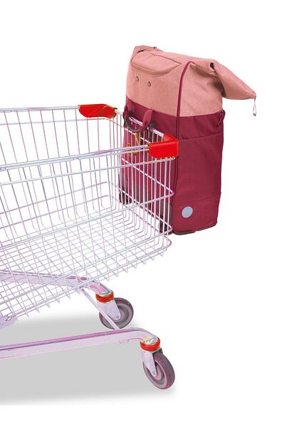 Punta Shopping Cart, F10426, 52 X 33 X 20 Cm, 27l, 2 Wheels, Bike Clamps, Red