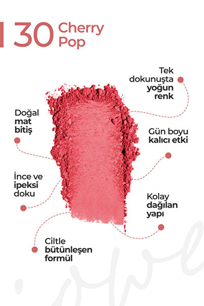 JOWE Powder Blush Allık - 30 Cherry Pop