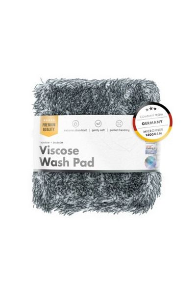 Chemicalworkz Burete de spălare auto din microfibră Chemicalworkz, lavetă de spălare din vâscoză, 1400 g/m², gri, 24 × 24 cm