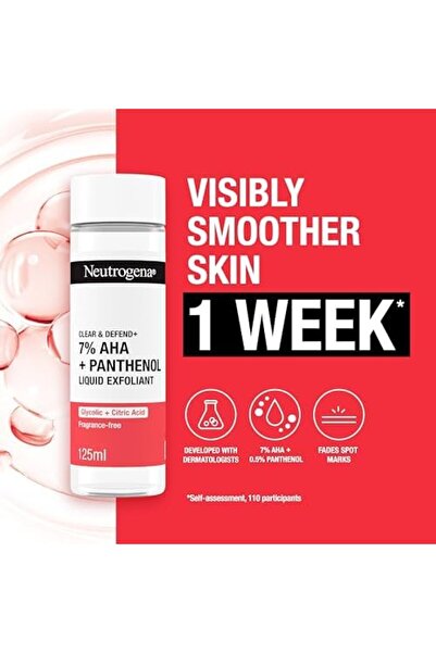 Neutrogena ® Clear & Defend+ Liquid Exfoliant with AHA + Panthenol