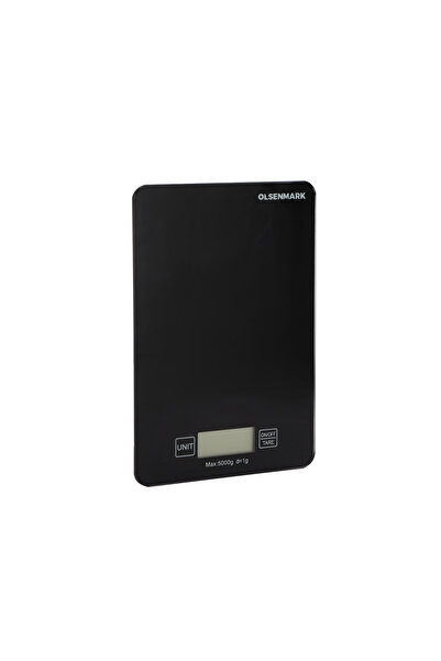 Olsenmark Digital Kitchen Scale- OMKS7055 Tempered Glass Platform, Auto-Zero, Auto-Off
