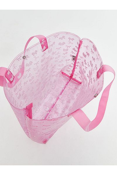 LC Waikiki New Season Bow Printed Girl's Beach Bag - S5On74Z4