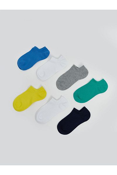 LC Waikiki Mixed Basic Boy's Sneaker Socks 7-Piece
