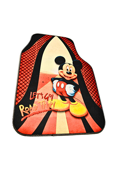 Generic Covorașe auto DECOMAT – set 4 bucăți , antiderapante imprimeu „Road Trip”