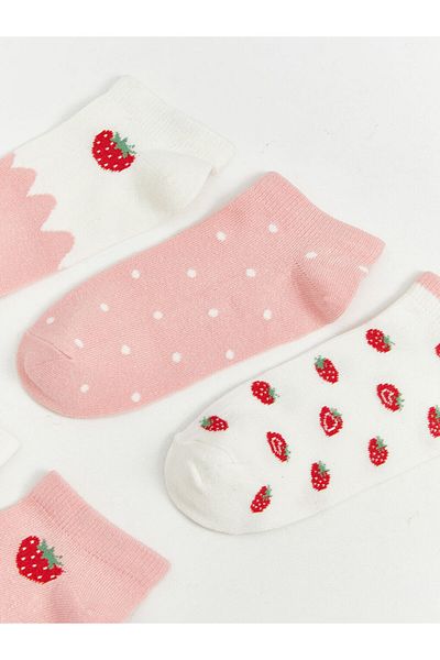 LC Waikiki Mixed Patterned Girl's Booties Socks 5-Piece