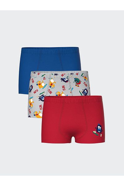 LC Waikiki New Season Printed Boy Boxer 3-Piece - S5Db47Z4