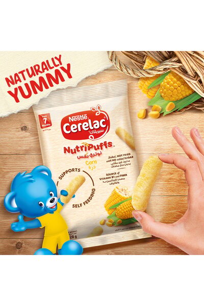 Cerelac Nestle Cerelac Corn Nutri Puffs 28 gNutritious Crunchy Snack for Babies