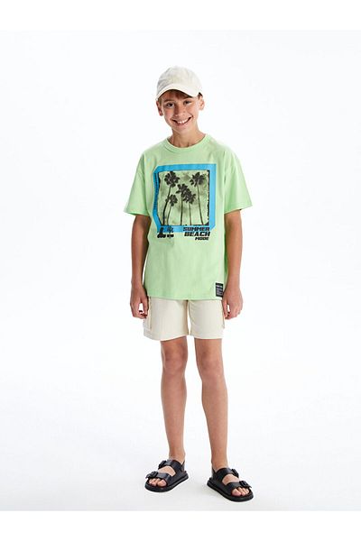 LC Waikiki Νέα σεζόν Crew Neck Boy's Tisort - S5EI21Z4