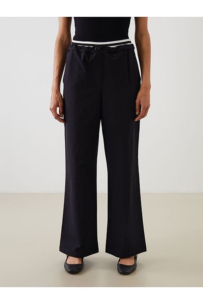 LC Waikiki New Season Elastic Waist Wide Leg Women's Trousers - S5Mo55Z8