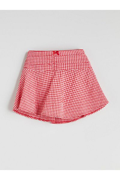 LC Waikiki New Season Plaid Girl's Skirt with Elastic Waist - S5Gk89Z4