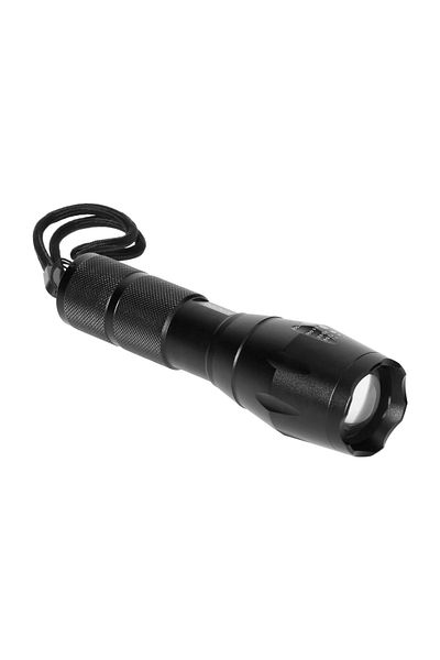 Virone LED flashlight VIRONE LT-5, 10W, 800 lm, 3 x AAA, 5 working modes, zoom black
