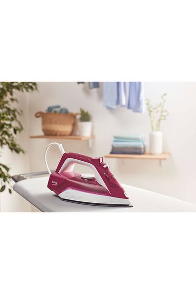 Beko Iron BEKO SIM3126R, 2600W, 120g/min, 240 ml, White-Maroon
