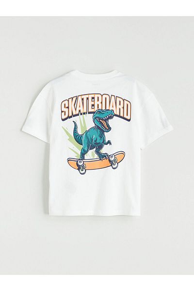 LC Waikiki New Season Dinosaur Printed Boys' T-Shirt - S5Ne46Z1
