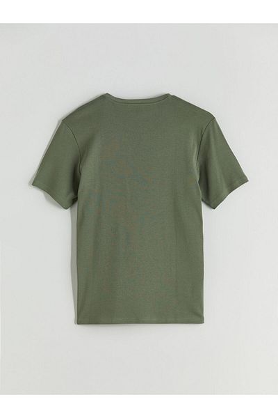 LC Waikiki Tricou pentru bărbați din bumbac pieptănat cu decolteu rotund de sezon nou - S50843Z8