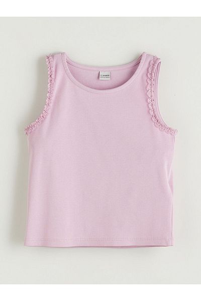 LC Waikiki Lcw Crew Neck Girl's Crop Undershirt