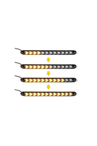 AUTOREY DRL LED Strip - Dynamic Sequential Signaling For Headlights Flexible - 12 modules - 32 cm
