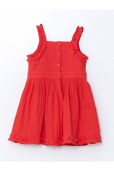 LC Waikiki New Season Ribbon Detailed Girl's Dress - S5Ep55Z1