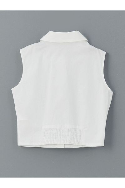 LC Waikiki White Regular Fit Girl's Shirt
