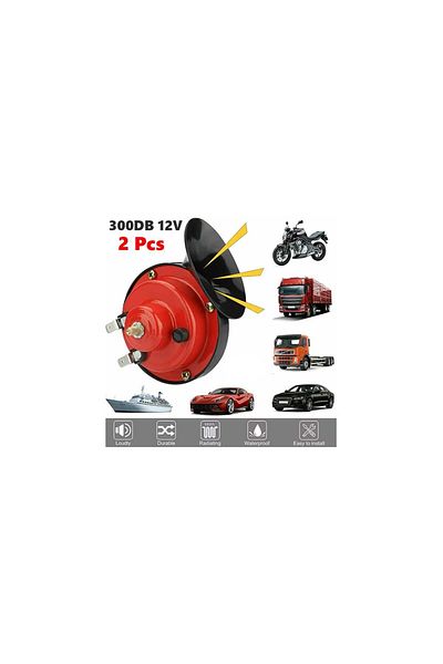 AUTOREY Set of 2 Horns, Type R, 105-118dB, 12V