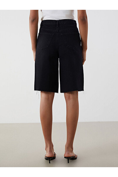 LC Waikiki Jeans Gray Bermuda Fit Women's Jean Shorts