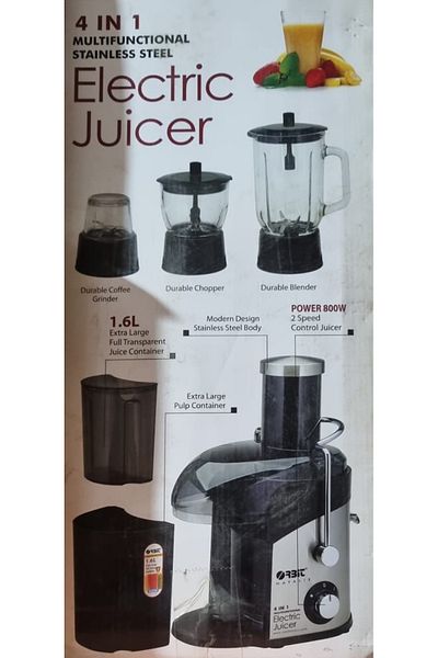 Orbit 4-in-1 Electric Juicer 800W – Multifunctional Juicer, Blender, Chopper & Coffee Grinder