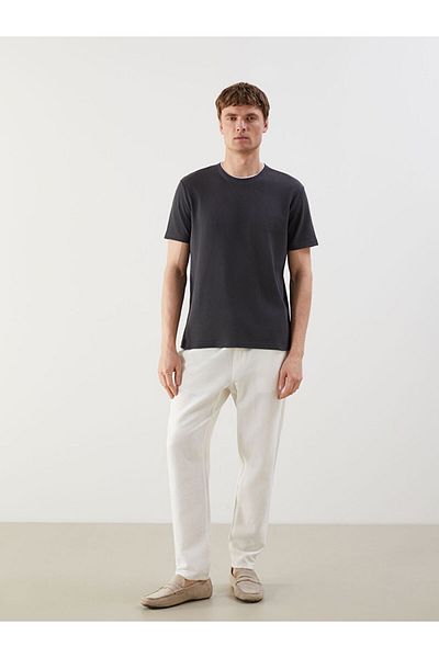 LC Waikiki Blue Crew Neck Plain Men's T-Shirt