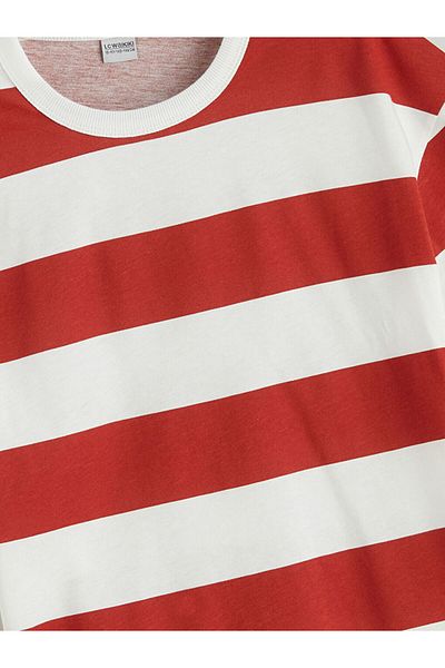 LC Waikiki New Season Crew Neck Striped Boys T-Shirt - S5Pl91Z4