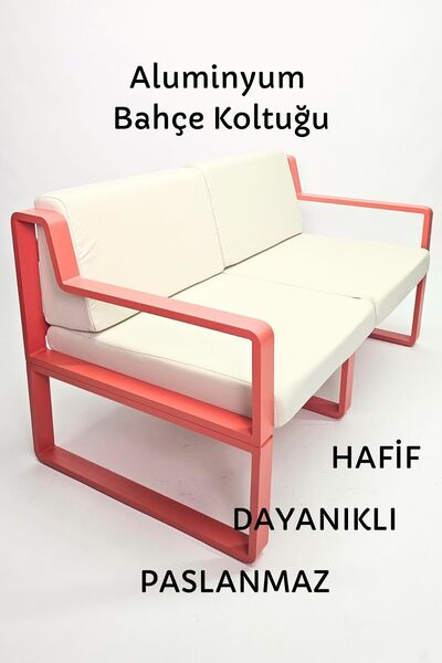 Forada Home & Style Bahçe Koltuğu İkili Alüminyum