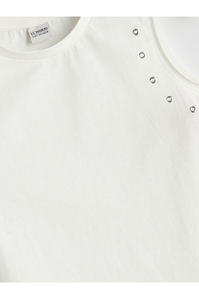 LC Waikiki Ecru Tassel Detailed Girl's Undershirt