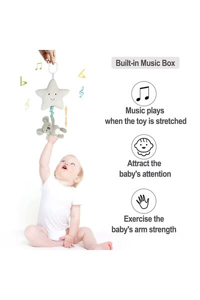 Factory Price - Hanging Animal Plush Crib Toy With Music - Koala