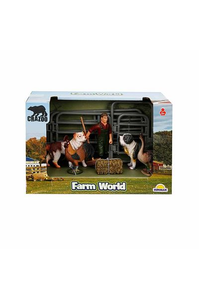 Sunman Farm World Farm Animals Small Play Set Fabbatoys