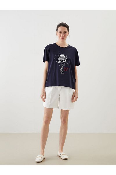 LC Waikiki New Season Crew Neck Printed Women's T-Shirt - S5Kr10Z8