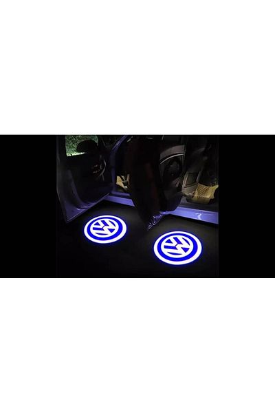 AUTOREY Set of Lamps Logo Door Holograms VW Passat B6, B7, CC, Golf 5, 6, 7, Touareg, Plug and Play
