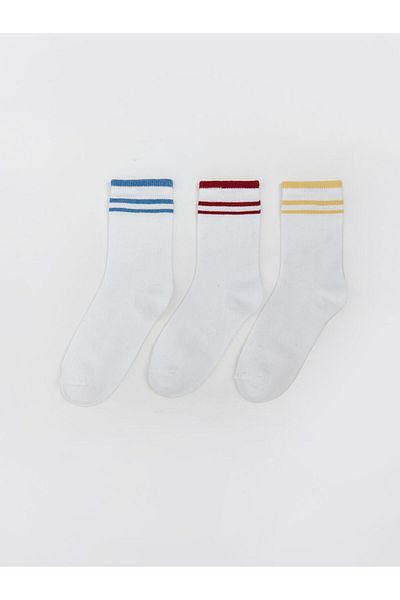 LC Waikiki New Season Striped Boy's Socks 3-Piece - S5M999Z4