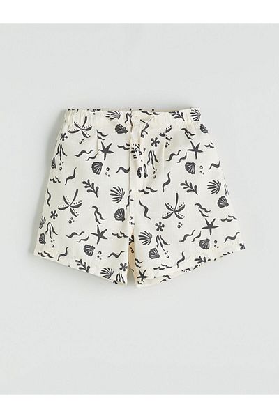 LC Waikiki New Season Girls' Shorts with Elastic Waist - S5G127Z4
