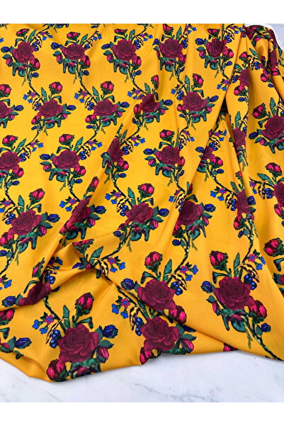 ipekkumaş Patterned Crepe Fabric Dress Skirt Shirt Baggy Product Sold by Piec...