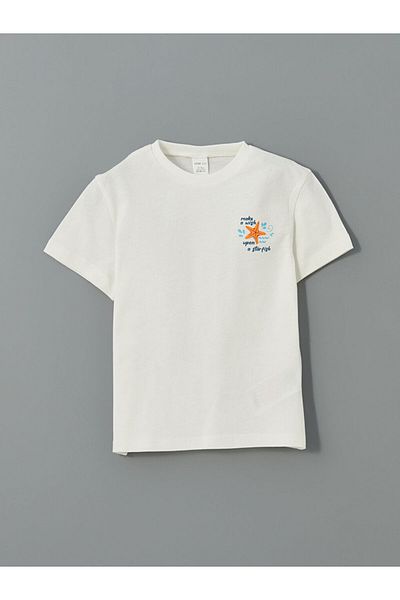 LC Waikiki New Season Printed Boys' T-Shirt and Shorts 2-Piece Set - S5Lk96Z1