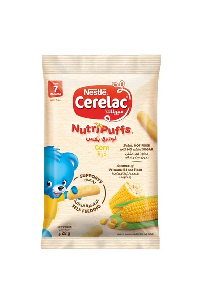 Cerelac Nestle Cerelac Corn Nutri Puffs 28 gNutritious Crunchy Snack for Babies